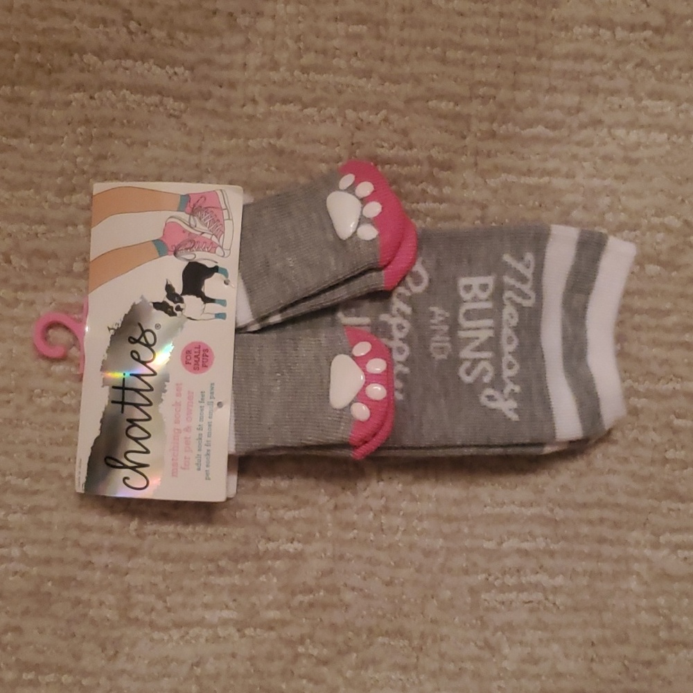 Chatties Matching Socks for Pup & Owner